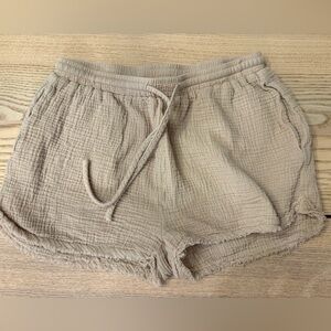 Women's Small Tan Gauze Casual Shorts
